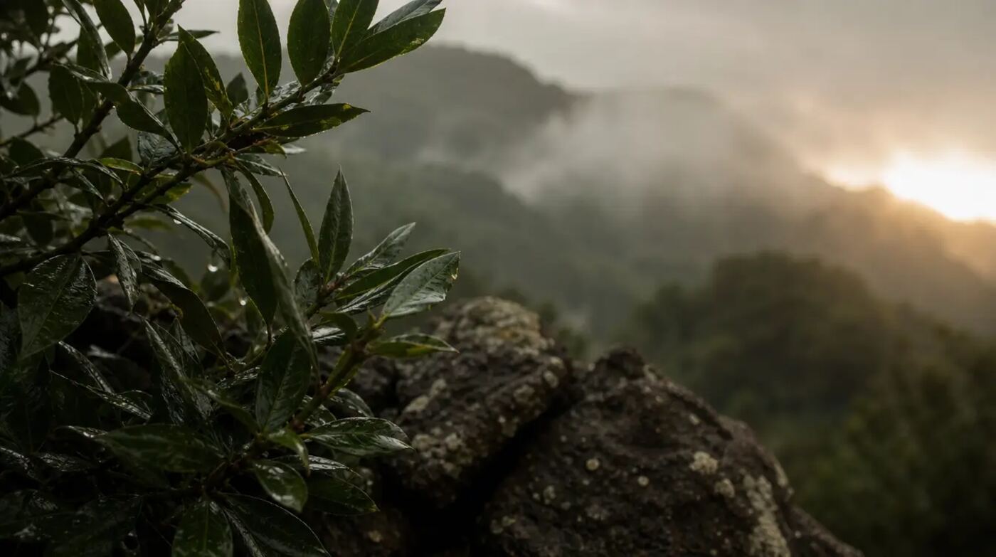 Mist in the laurel forest above Santana, Madeira